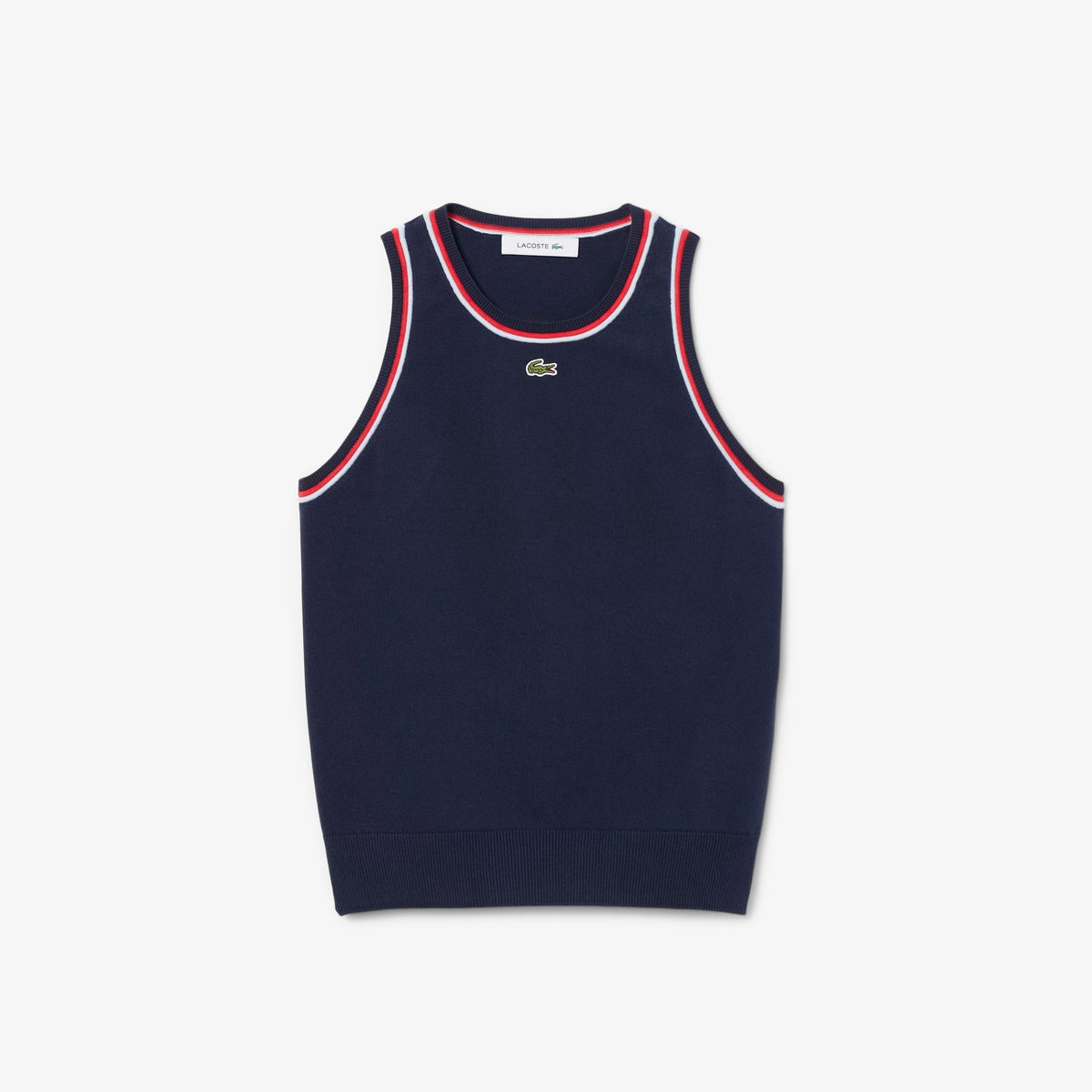 Lacoste Cotton Jersey Sleeveless Top
