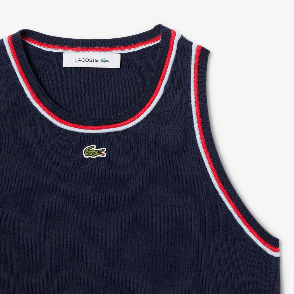 Lacoste Cotton Jersey Sleeveless Top - view 2