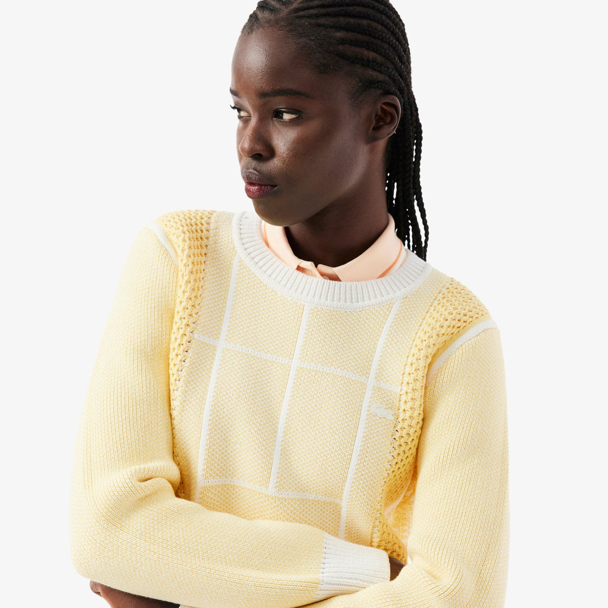 Lacoste Tennis Court Graphic Jacquard Sweater - view 3