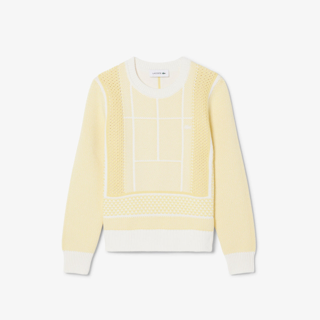 Lacoste Tennis Court Graphic Jacquard Sweater - view 5