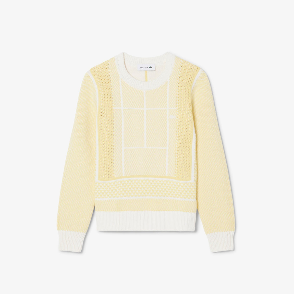 Lacoste Tennis Court Graphic Jacquard Sweater - view 5