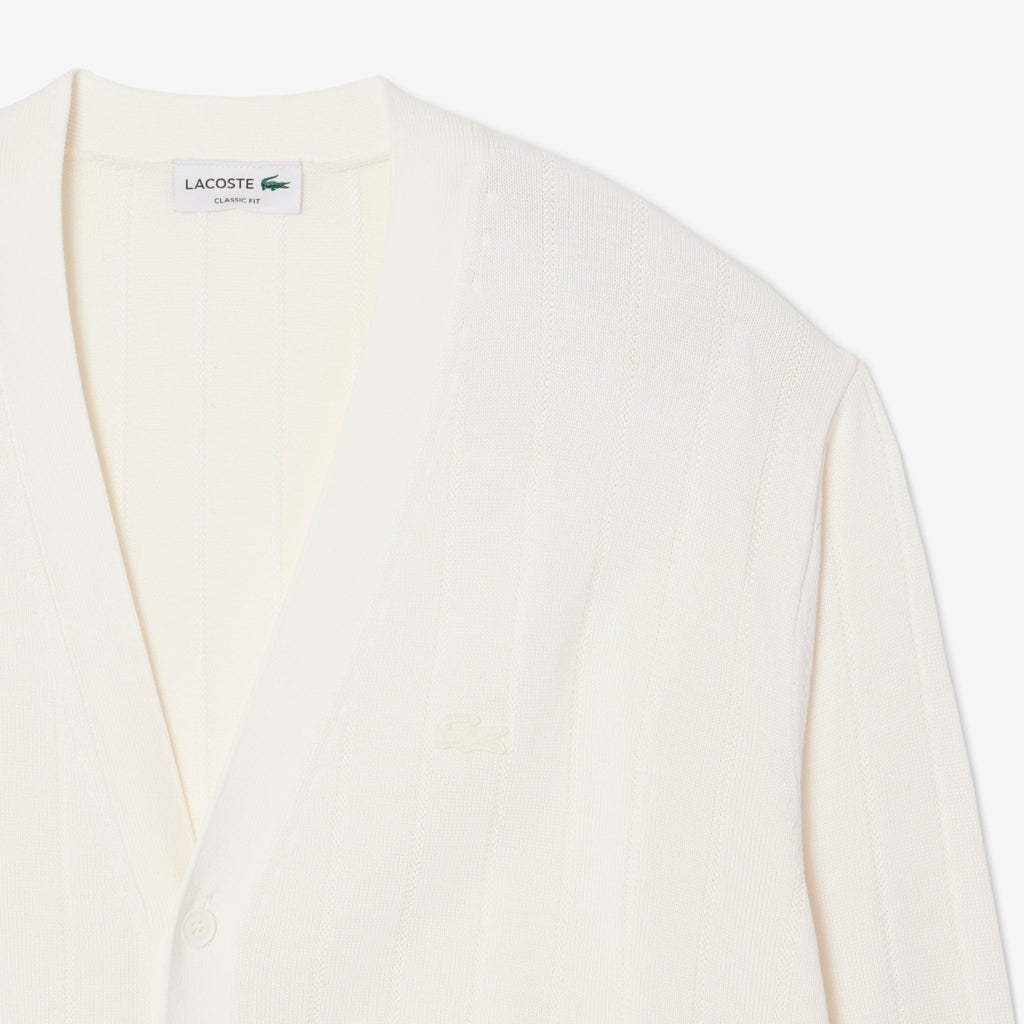Lacoste Fluid Rib Knit Cardigan - view 6