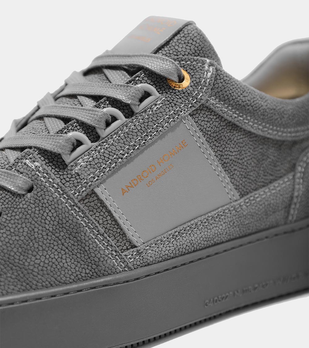 Android Homme Point Dume Low Grey Stingray Nubuck AHP233-23