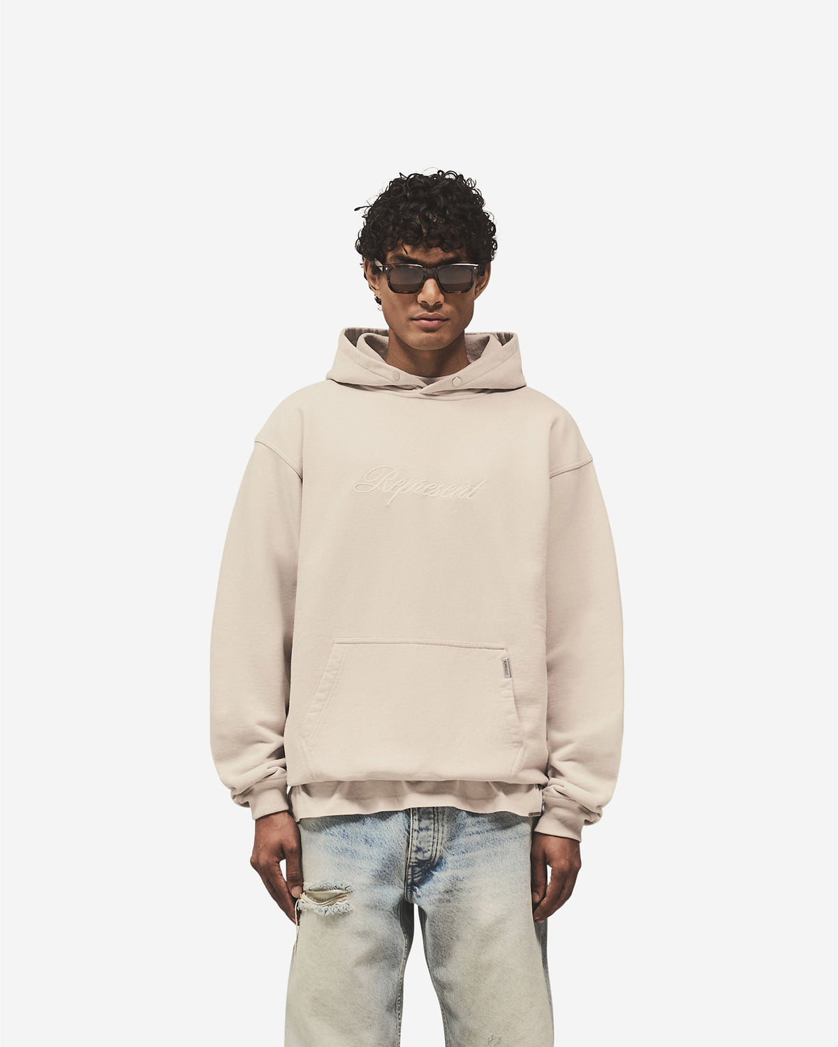 Script Logo Hoodie - Concrete