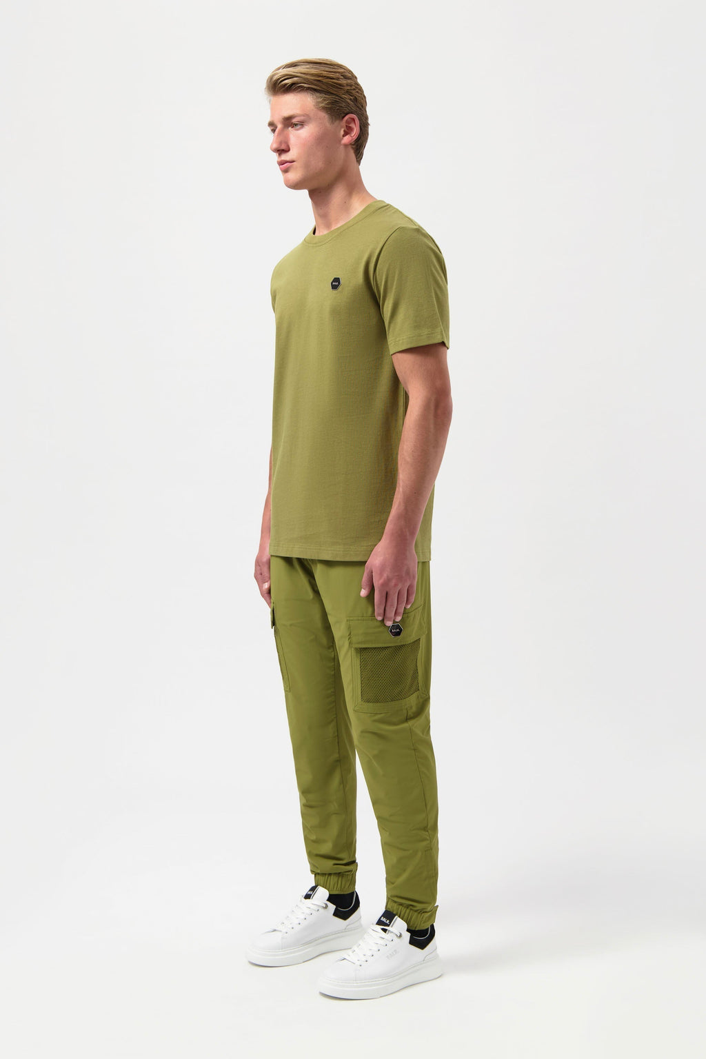 Hexline Regular Fit T-Shirt Sphagnum