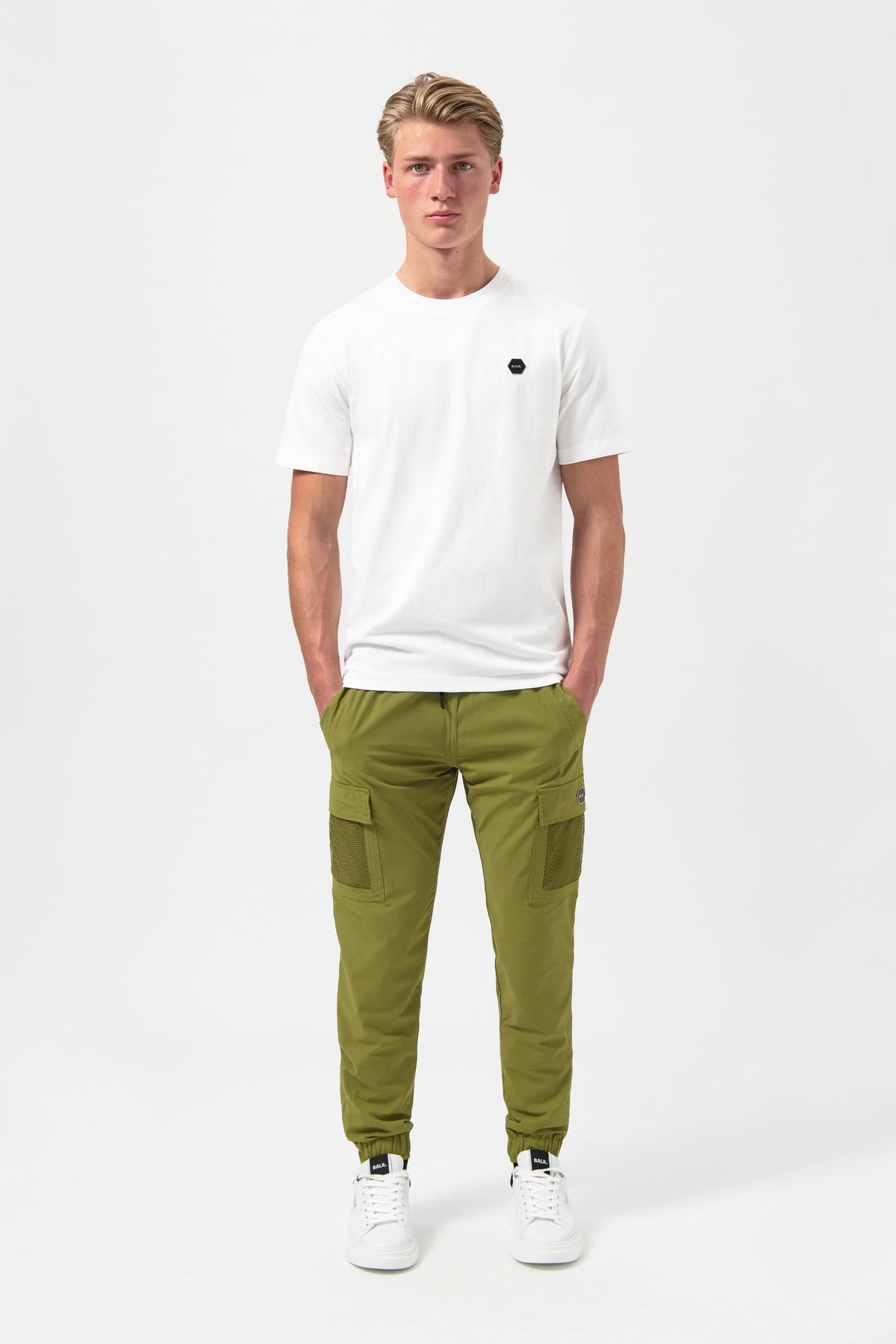 Hexline Regular Fit T-Shirt Bright White