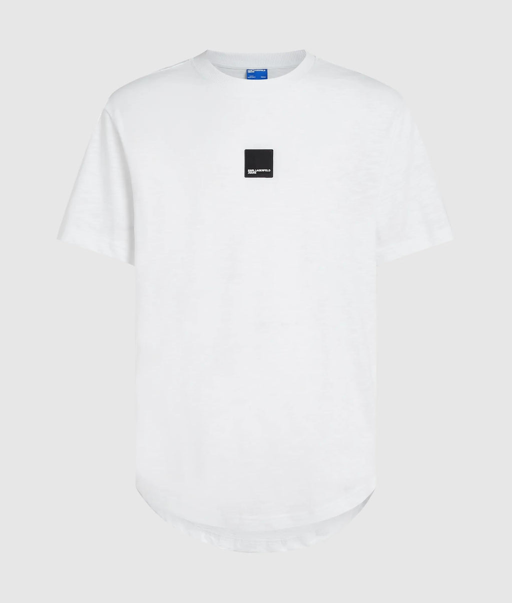 Curved hem T-shirt
