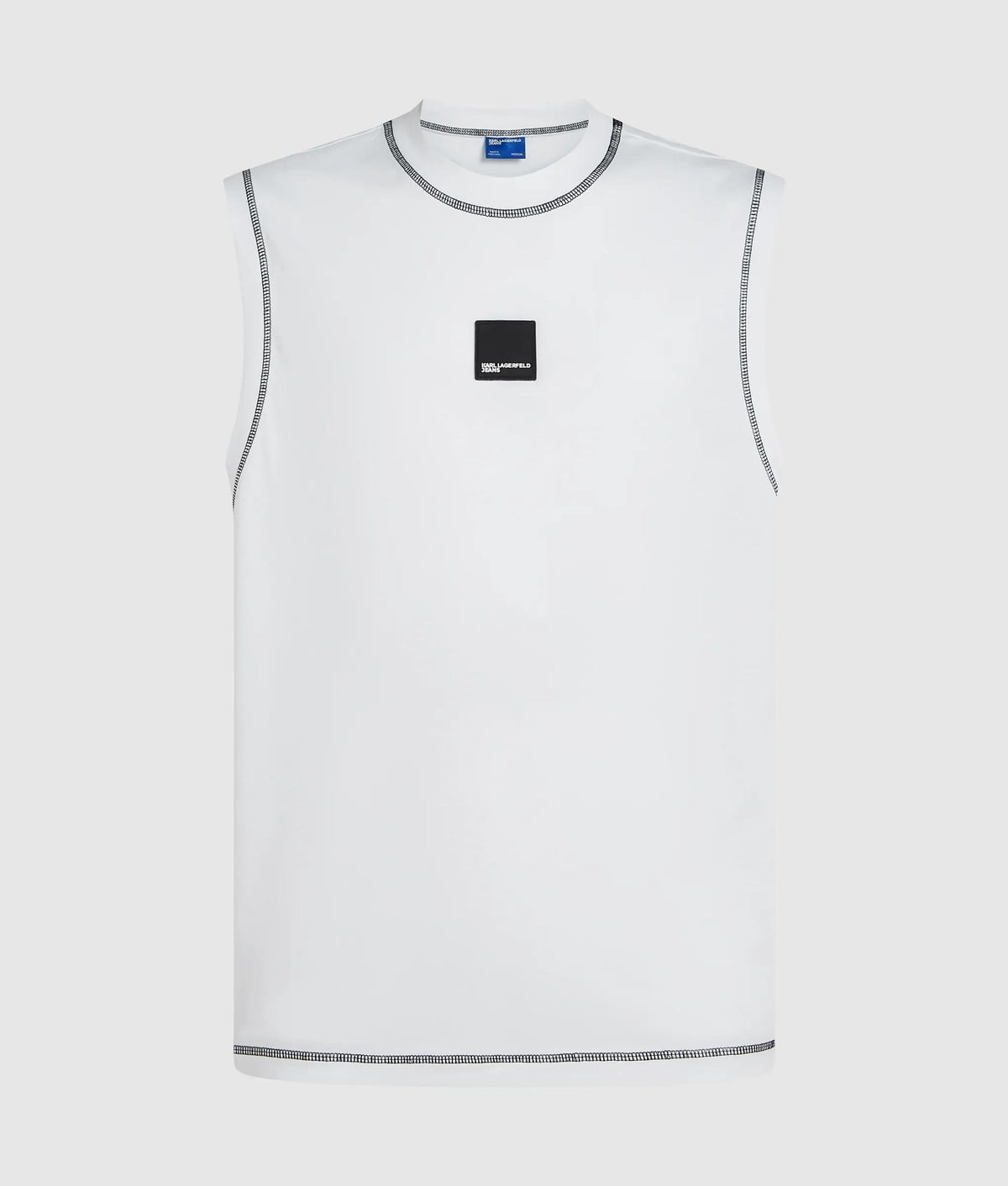 Relaxed contrast stitch tank top