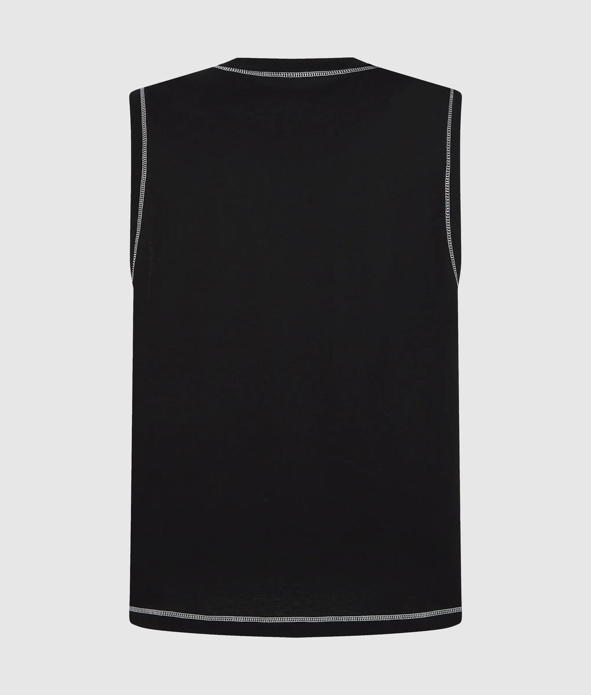 Relaxed contrast stitch tank top