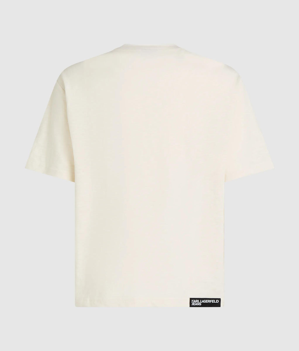 Distressed Monogram boxy T-shirt