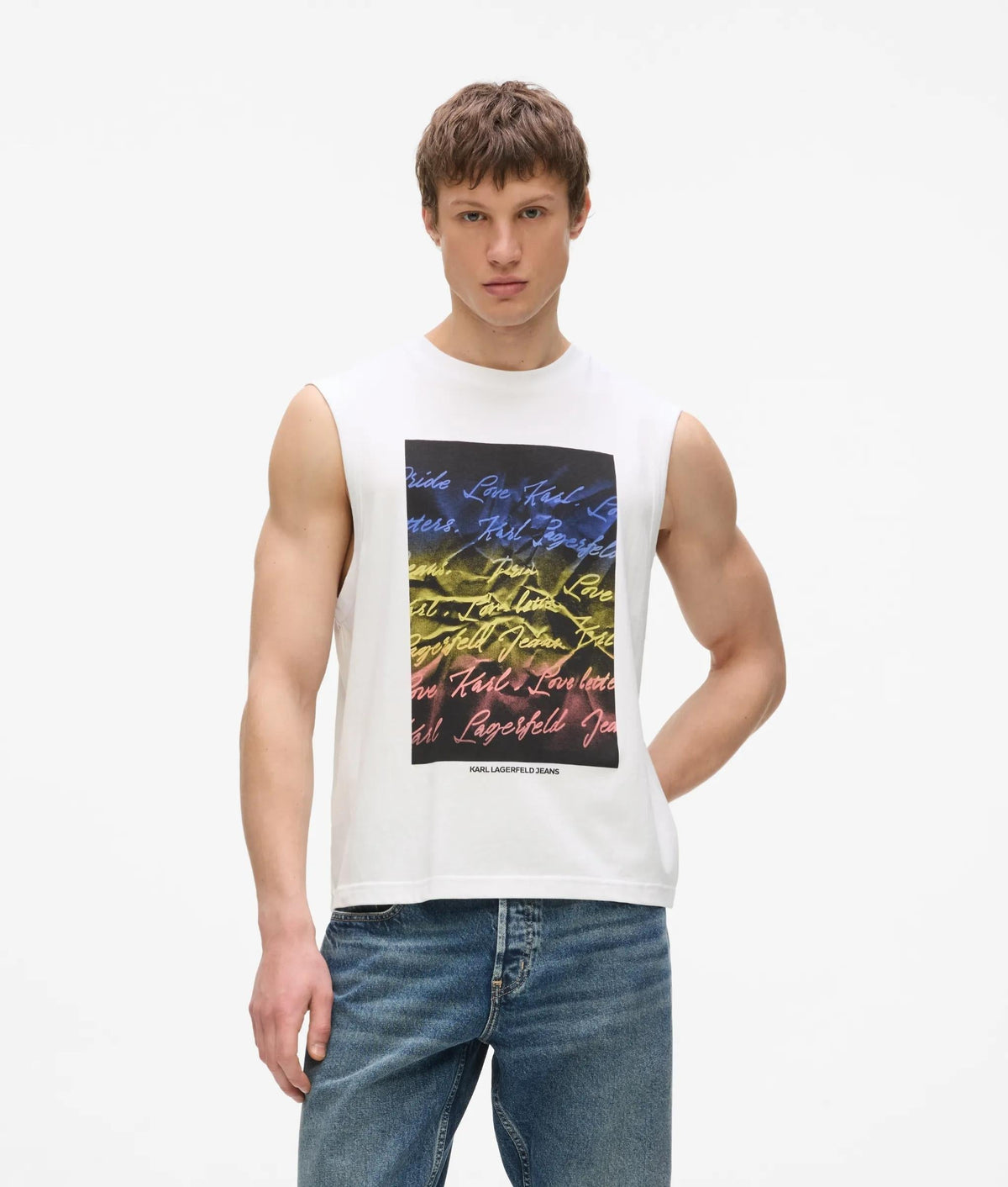 Karl love letter tank top