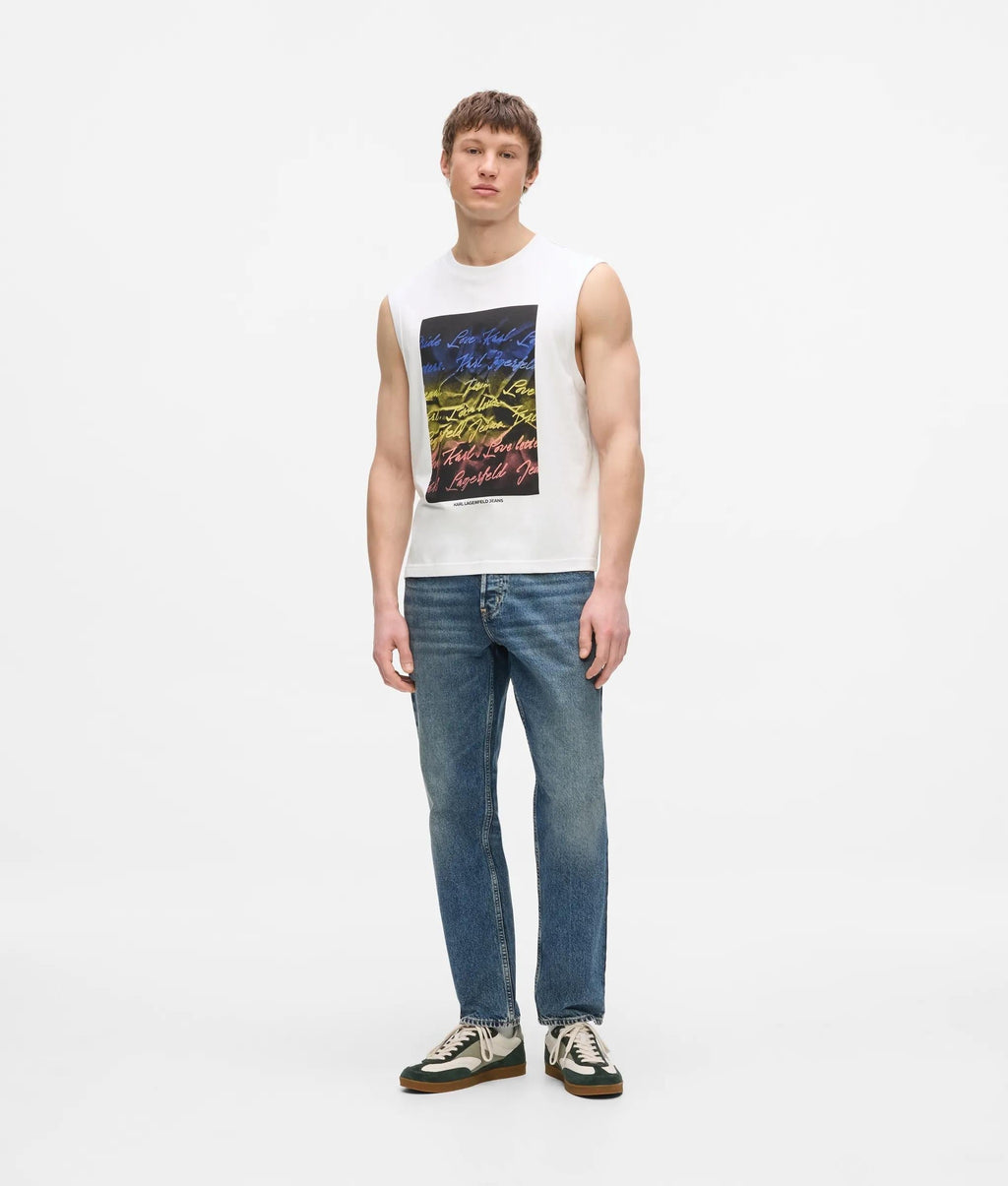 Karl love letter tank top