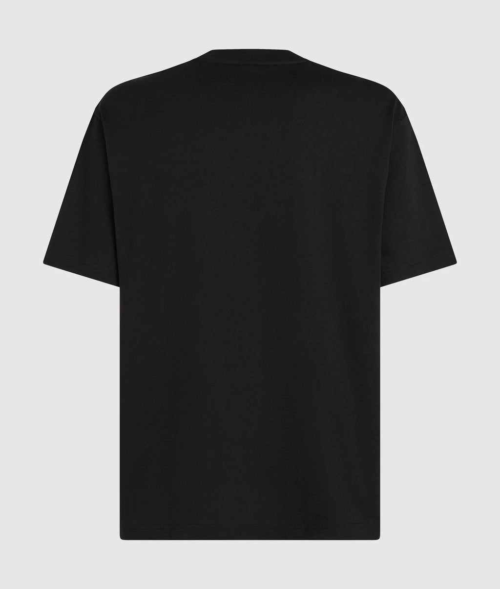 Relaxed pinstripe graphic T-shirt