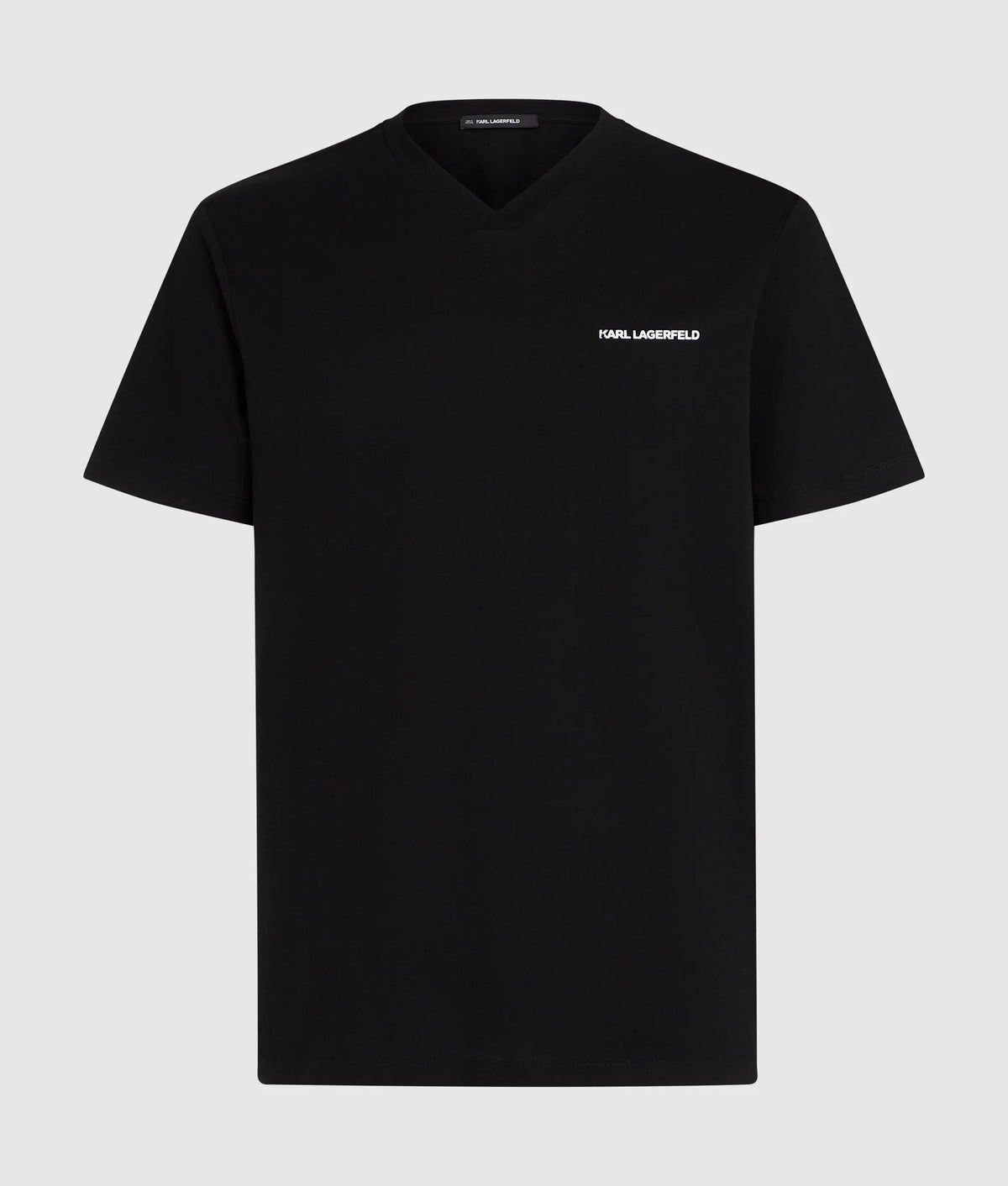 V-neck logo T-shirt