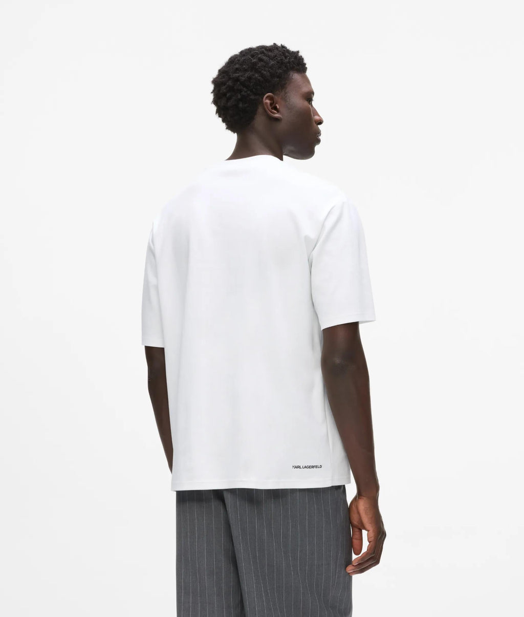 Pinstripe pocket T-shirt