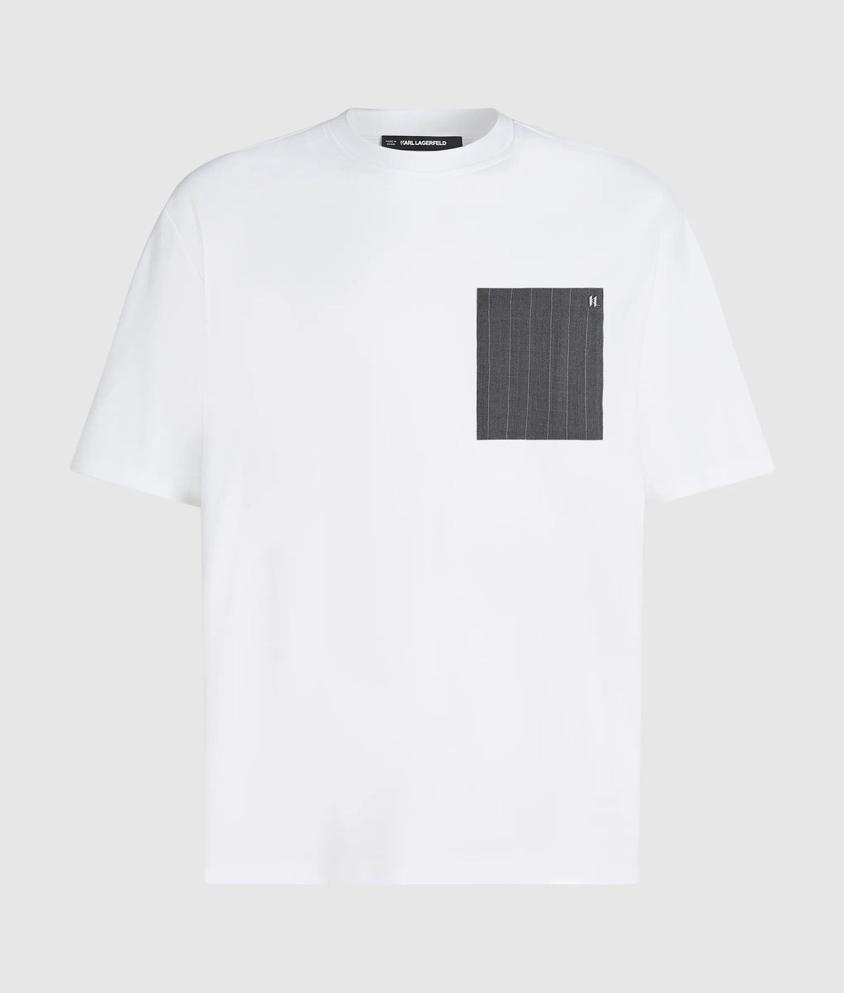 Pinstripe pocket T-shirt