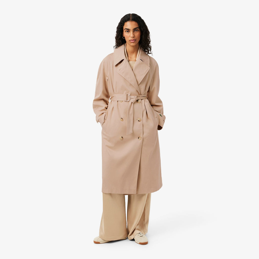 Lacoste Oversized Water-Repellent Trench Coat - view 2