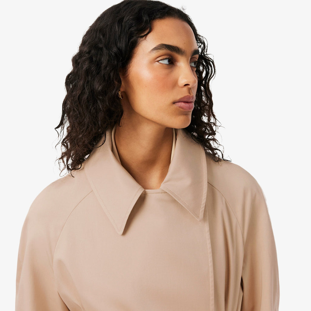 Lacoste Oversized Water-Repellent Trench Coat - view 3