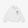 Lacoste Cropped Zip-Up Hooded Jacket