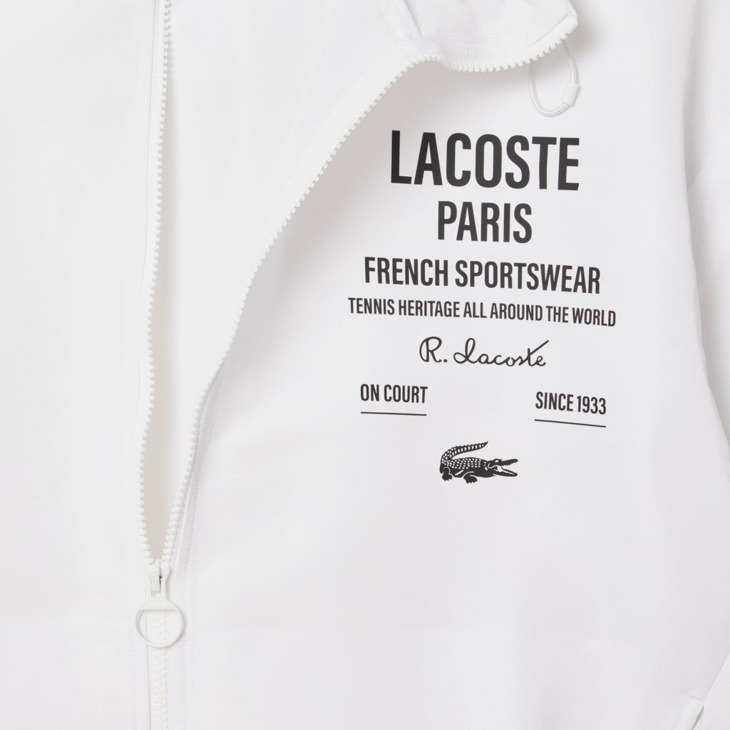 Lacoste Cropped Zip-Up Hooded Jacket - view 2