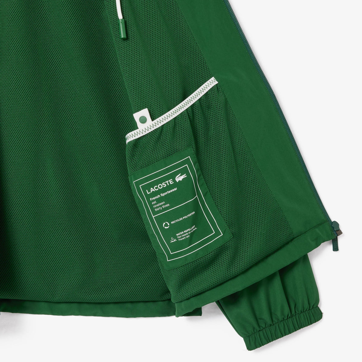 Lacoste Short Water-resistant Sportsuit Jacket with Removable Hood - view 4