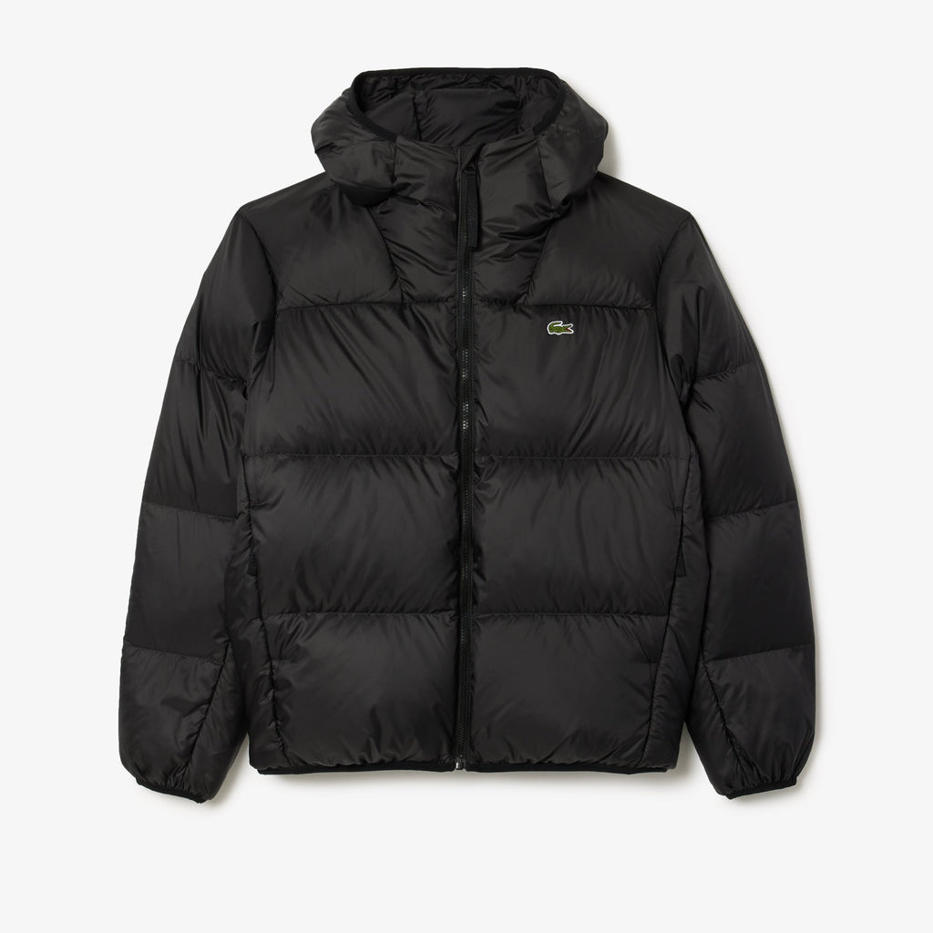 Lacoste Short Water-Repellent Hooded Puffed Jacket - view 3