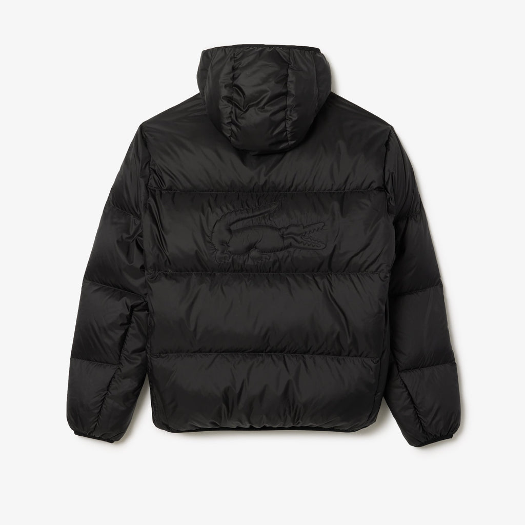 Lacoste Short Water-Repellent Hooded Puffed Jacket - view 11