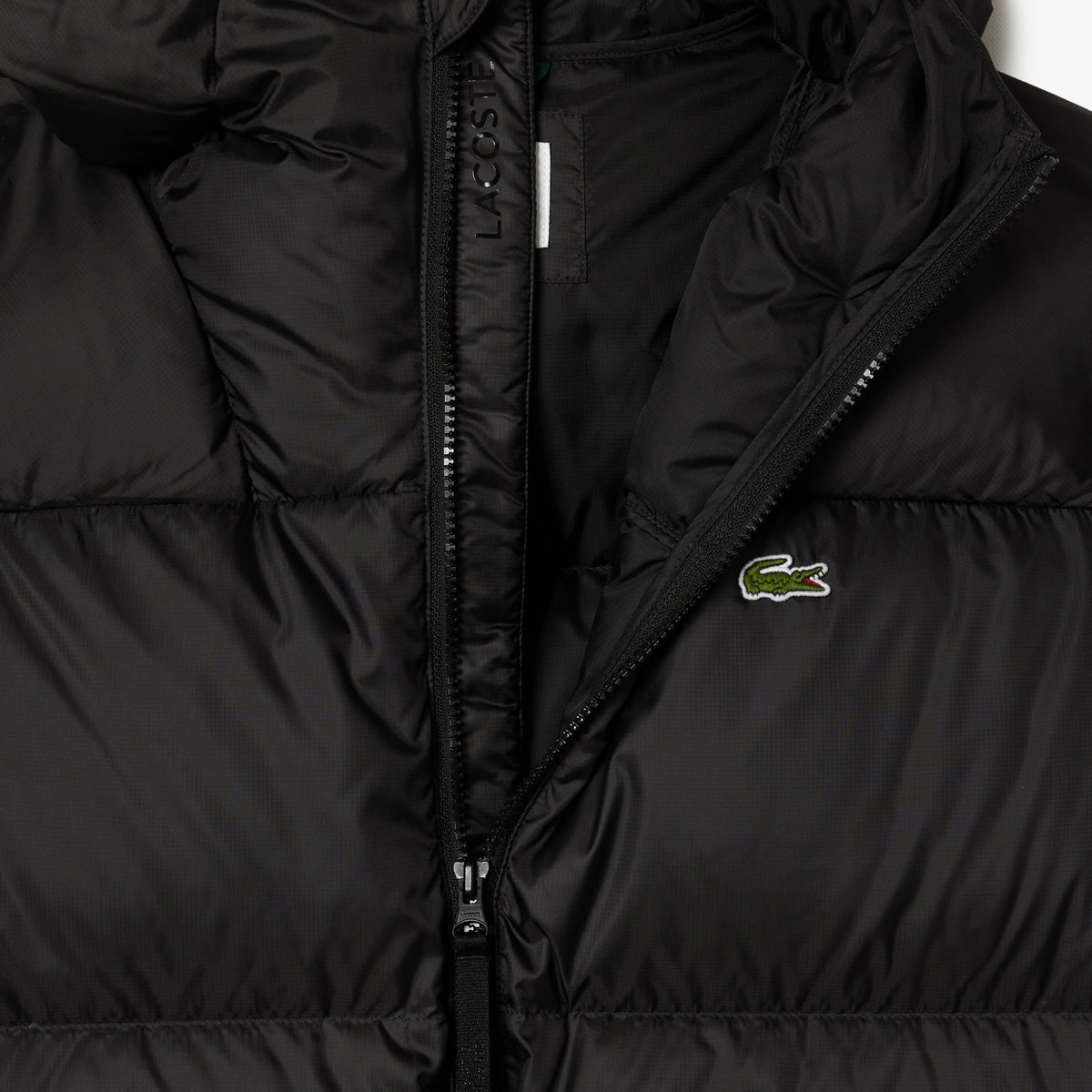 Lacoste Short Water-Repellent Hooded Puffed Jacket - view 8