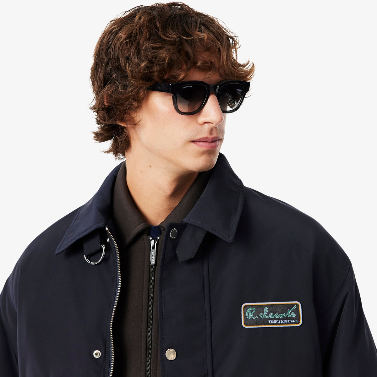 Lacoste Water-Repellent Aviator Badge Jacket - view 3
