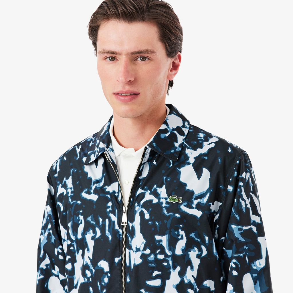 Lacoste Print Motif Water-Repellent Windbreaker - view 3