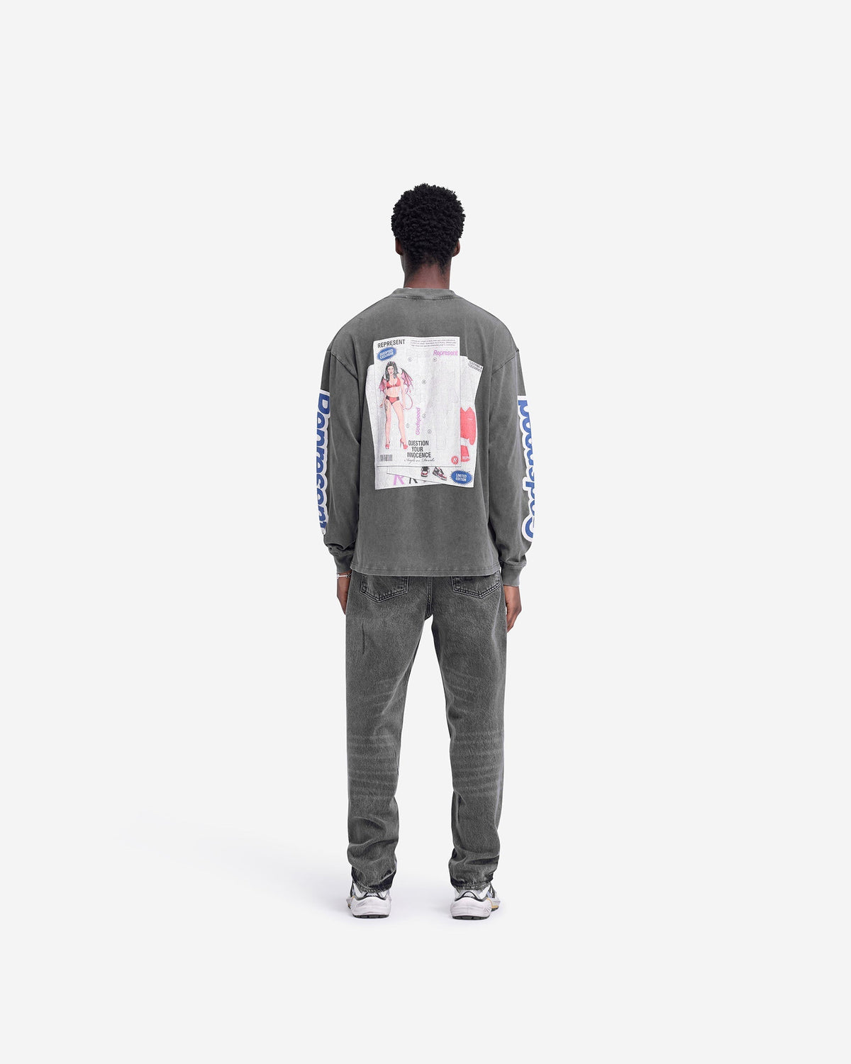 Question Your Innocence Long Sleeve T-Shirt - Vintage Grey