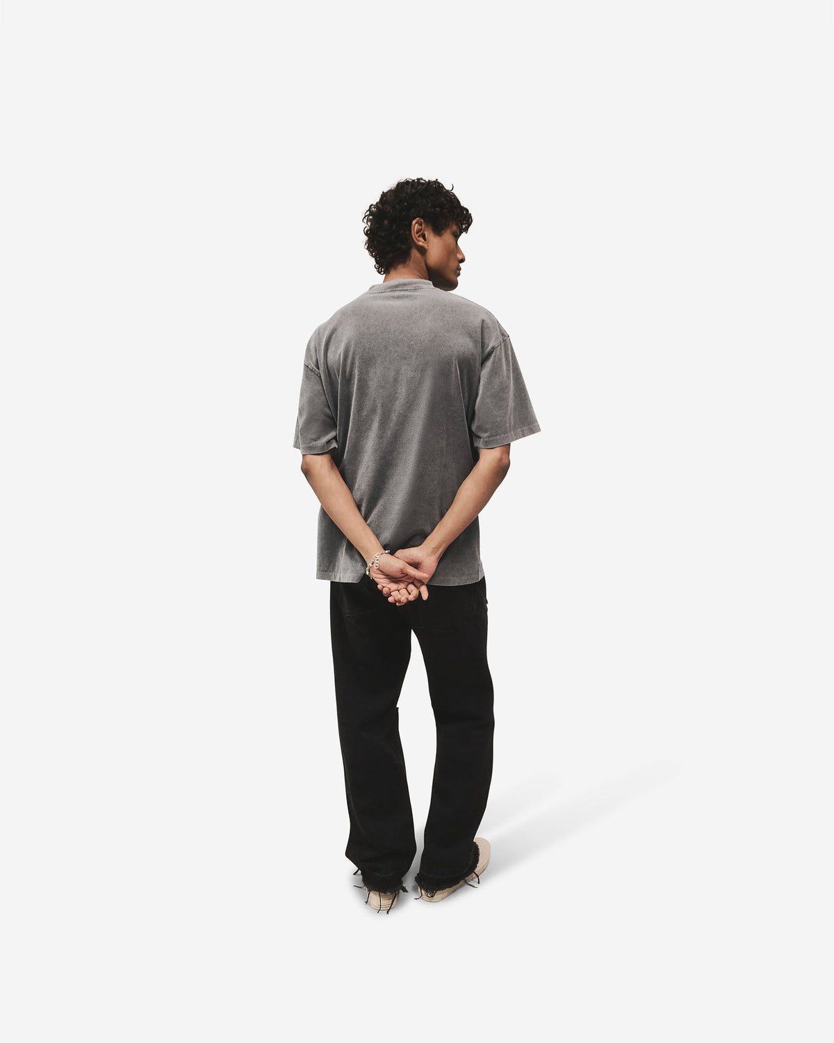 Metal Block Logo T-Shirt - Vintage Grey