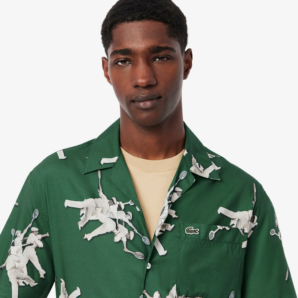 Relaxed Fit René Lacoste Print Shirt - view 3