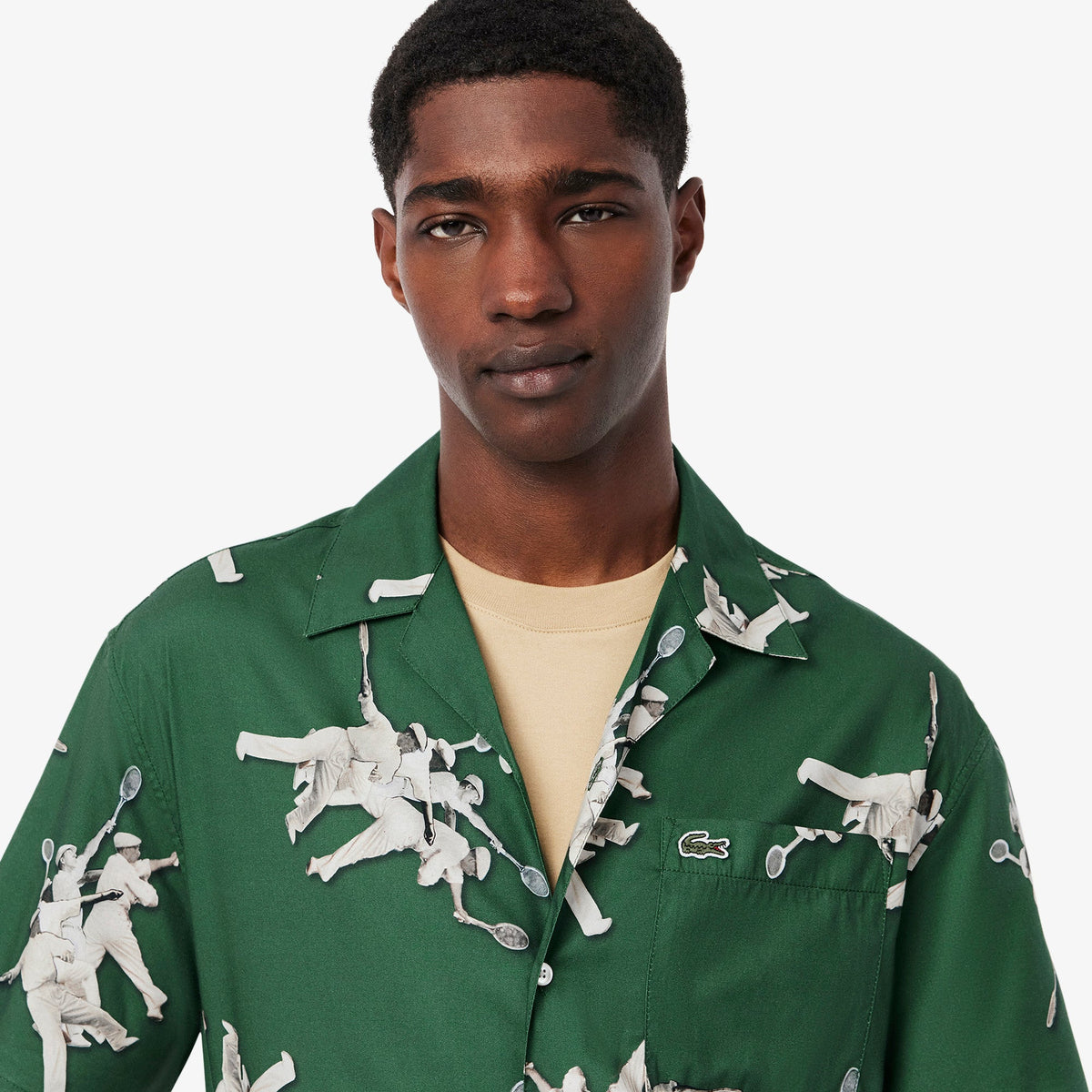 Relaxed Fit René Lacoste Print Shirt - view 3