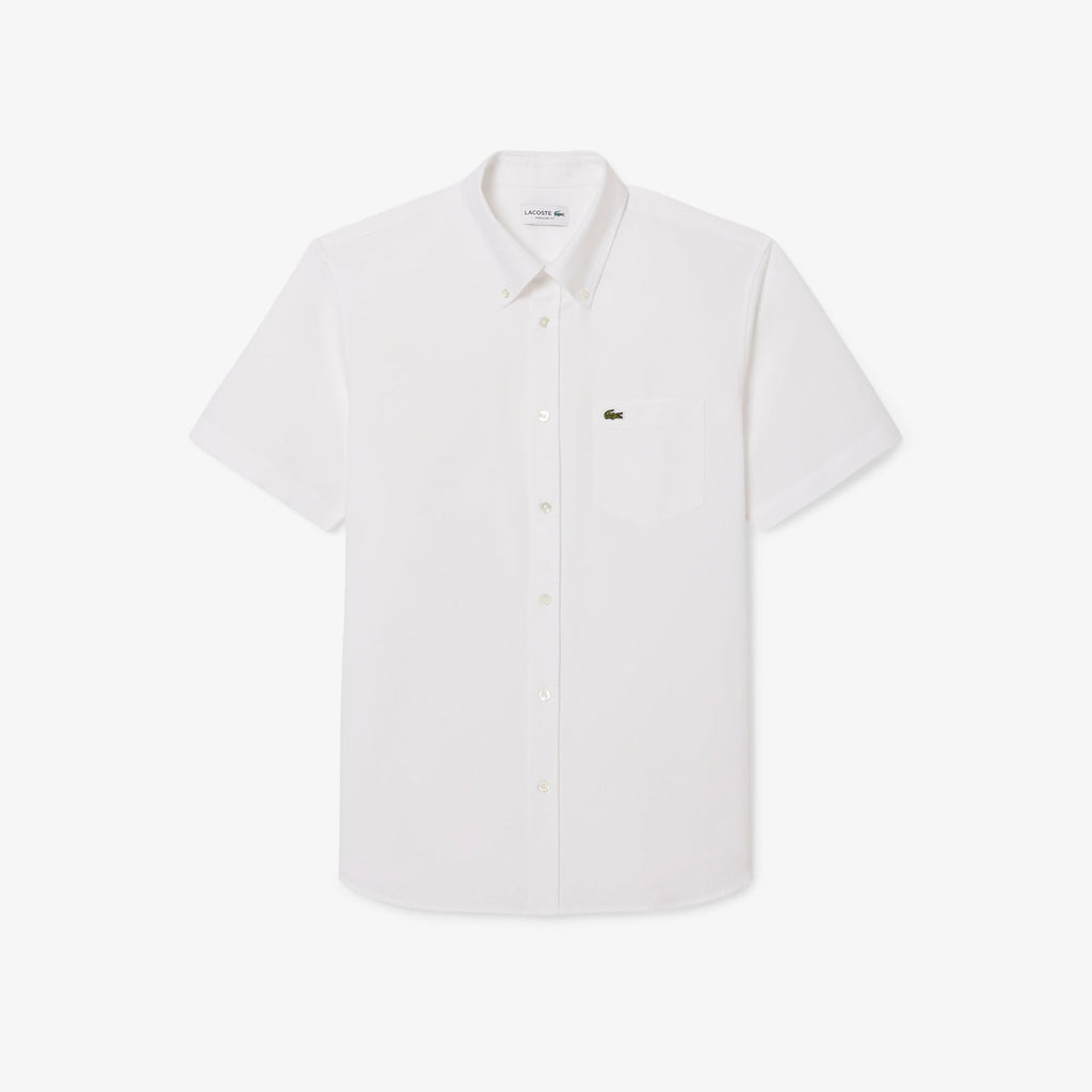 Lacoste Regular Fit Short Sleeved Oxford Shirt - view 5