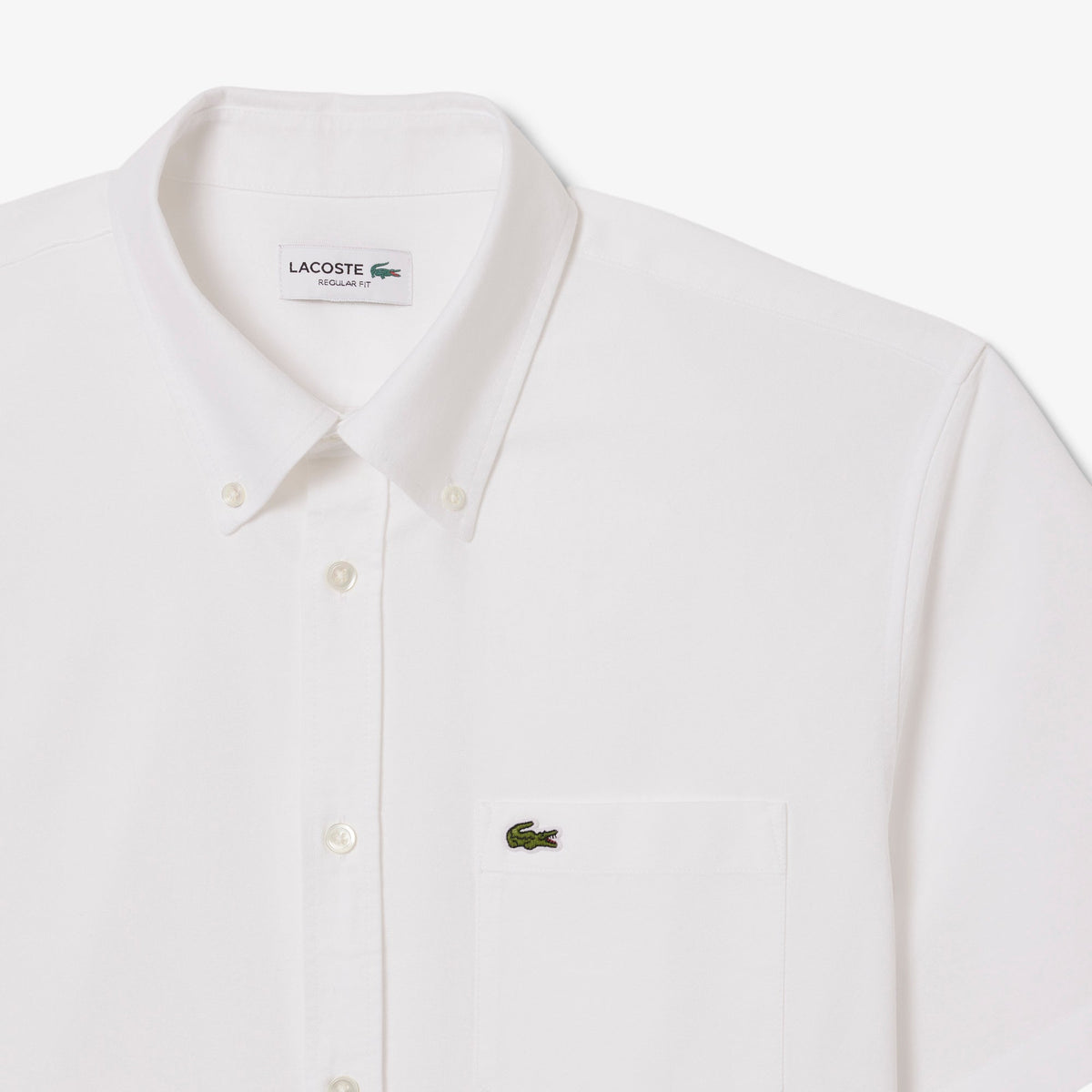 Lacoste Regular Fit Short Sleeved Oxford Shirt - view 6