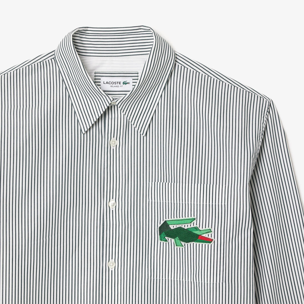 Lacoste Relaxed Fit Shirt With Crocodile Badge - view 2