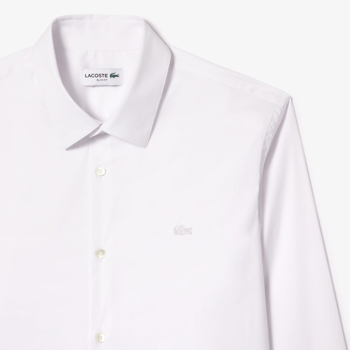 Lacoste Slim Fit Stretch Poplin Shirt - view 3