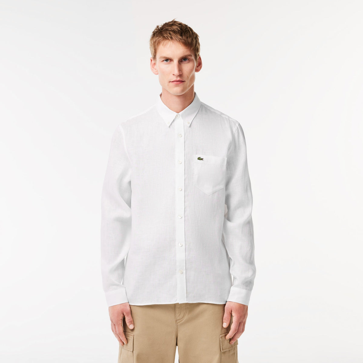 Lacoste Regular Fit Linen Shirt