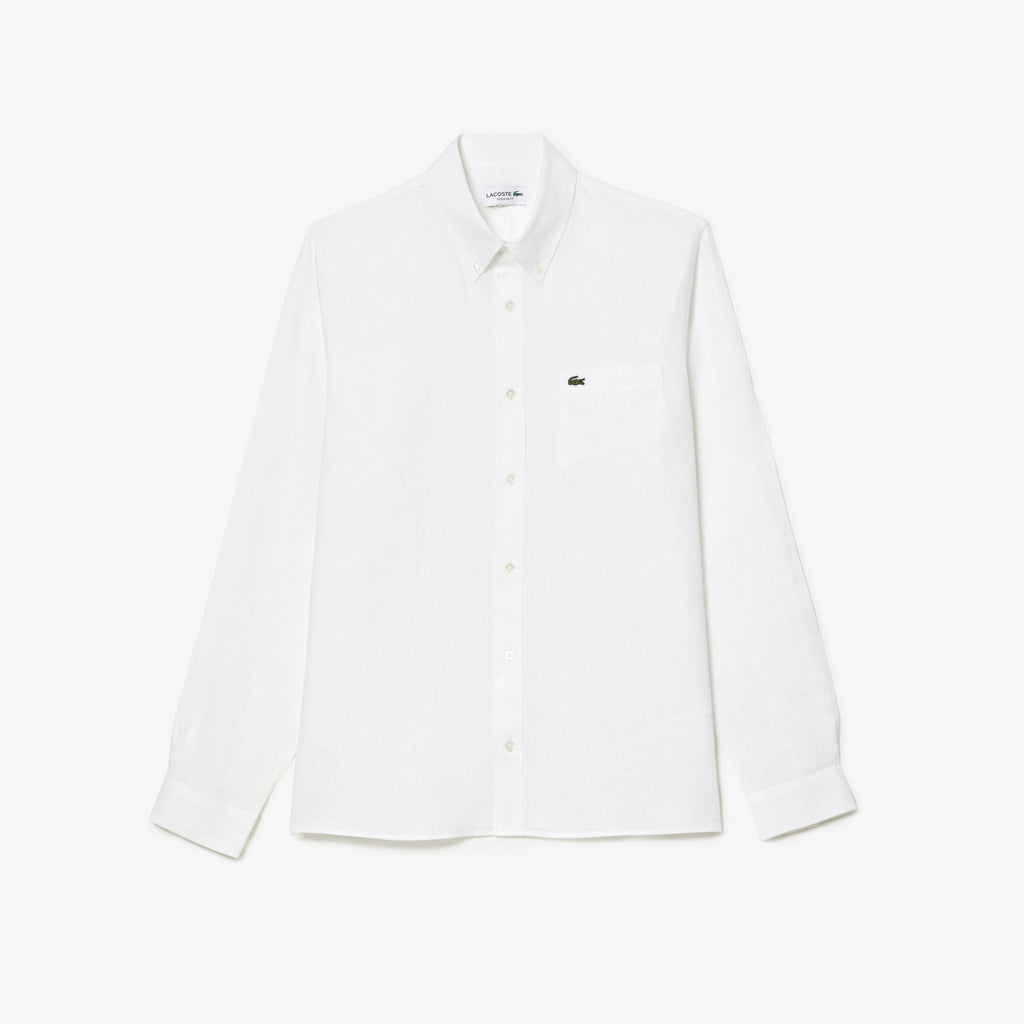 Lacoste Regular Fit Linen Shirt - view 5