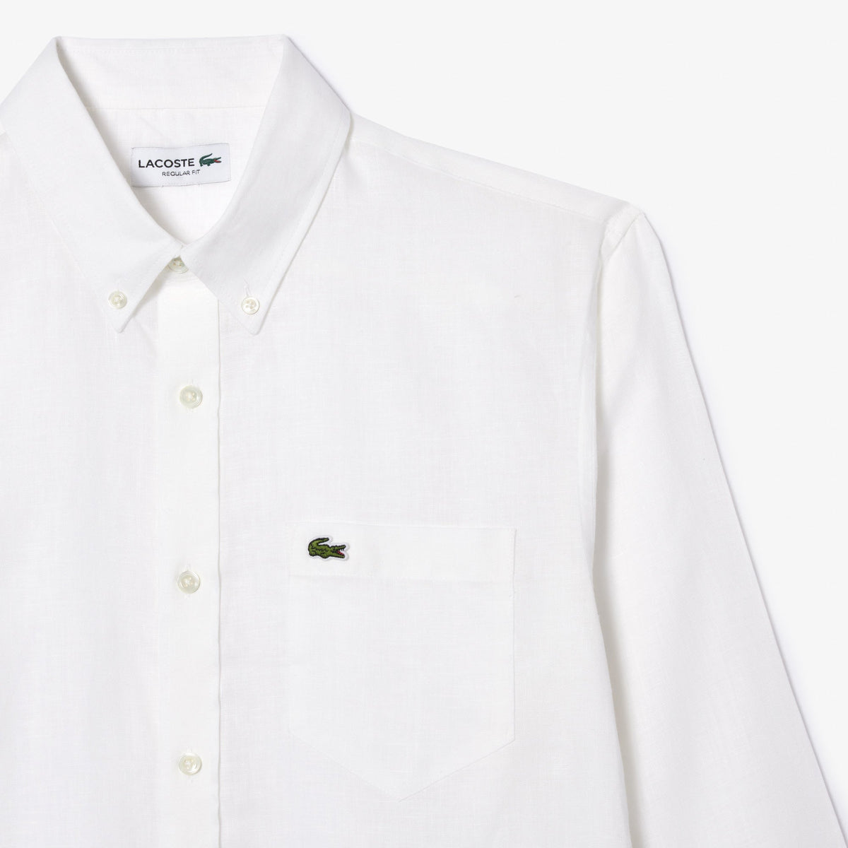 Lacoste Regular Fit Linen Shirt - view 6