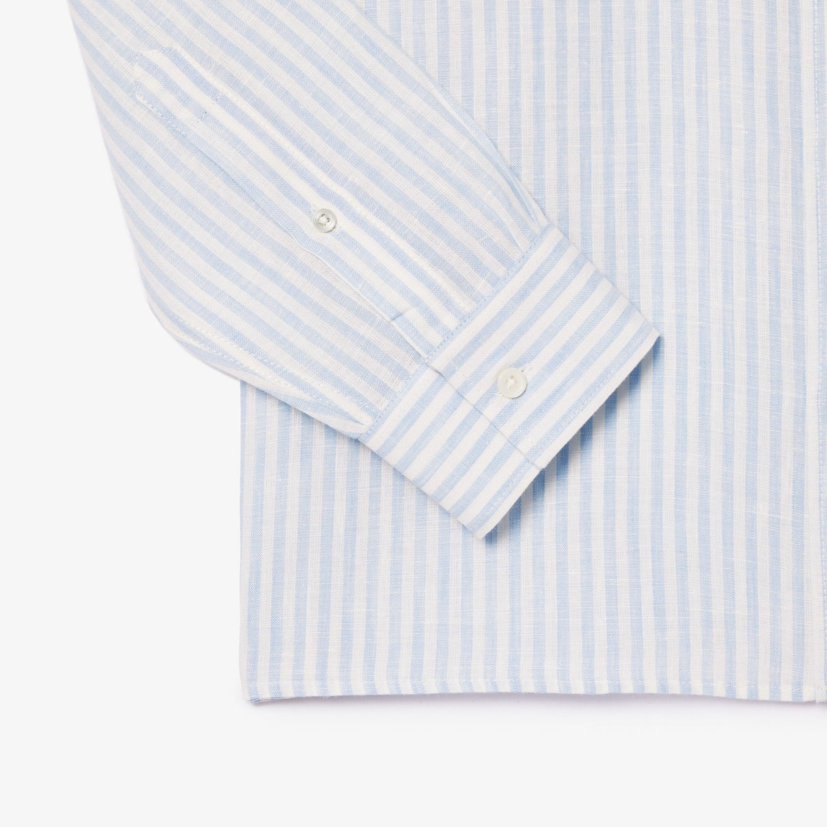 Lacoste Regular Fit Striped Linen Shirt - view 7
