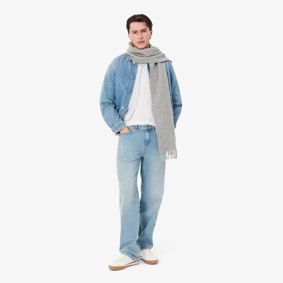Lacoste Regular Fit Striped Linen Shirt - view 2