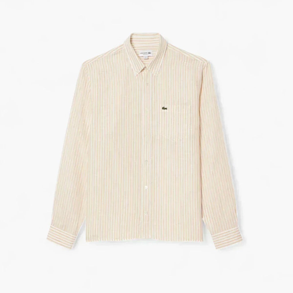 Regular Fit Striped Linen Shirt