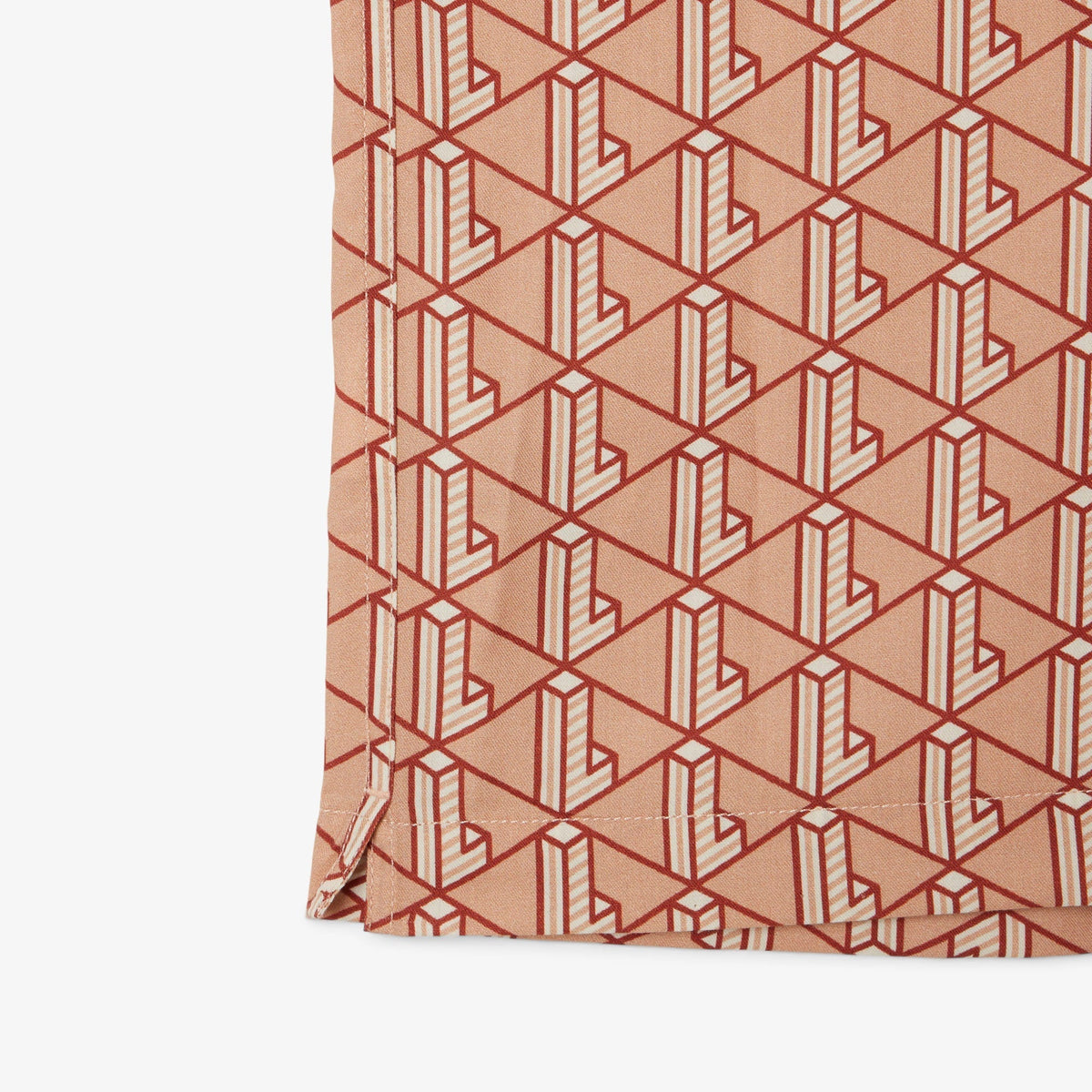 Lacoste Straight Cut Monogram Shirt - view 3