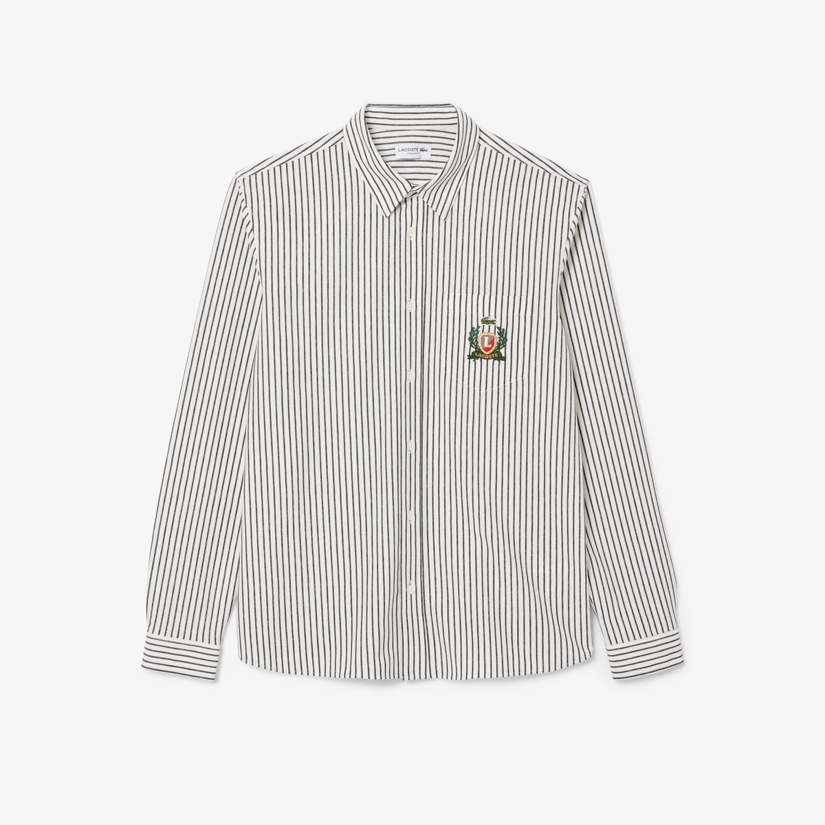 Lacoste Regular Fit Striped Cotton Shirt