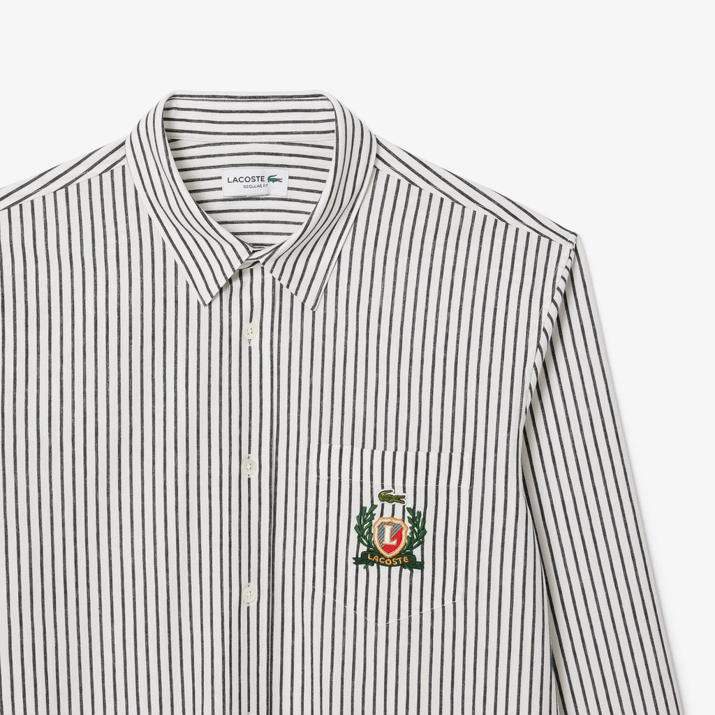 Lacoste Regular Fit Striped Cotton Shirt - view 2