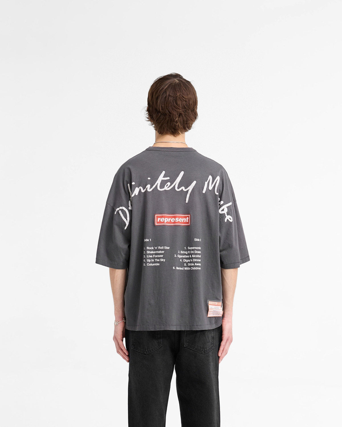 Represent X Oasis Definitely Maybe T-Shirt - Washed Black
