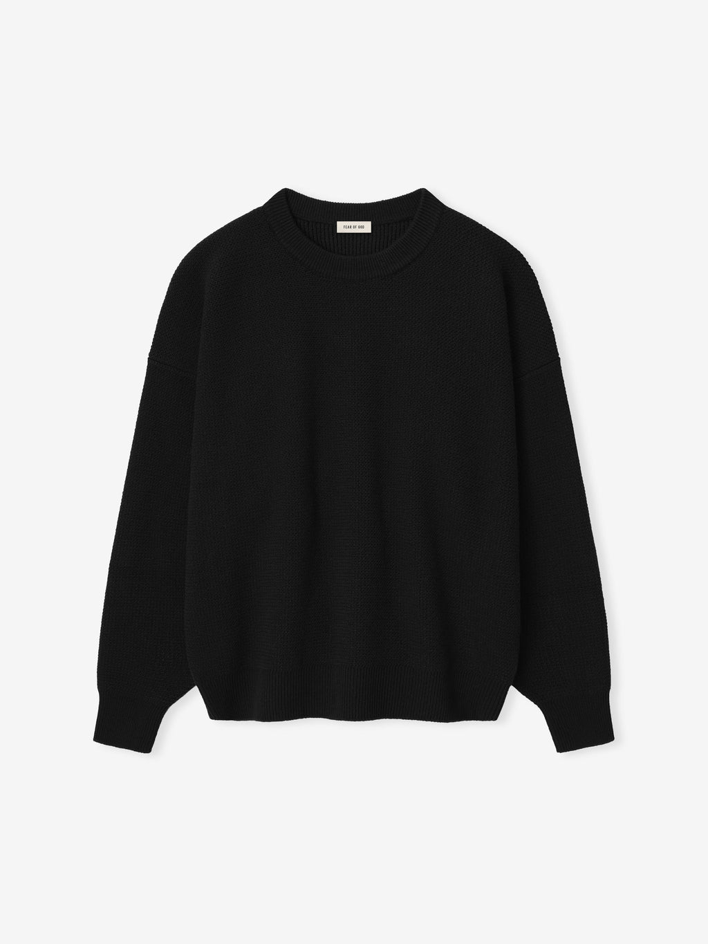 Wool Rib Crewneck Sweater