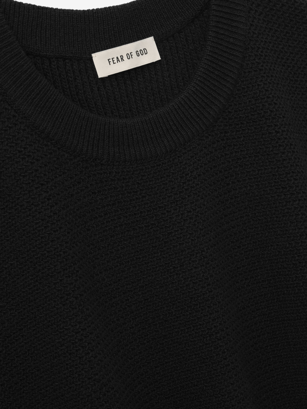 Wool Rib Crewneck Sweater